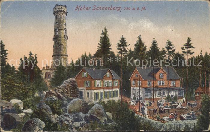 Jilove Eulau Hoher Schneeberg Gaststätte Aussichtstu