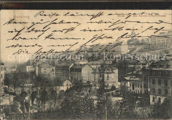 Annaberg-Buchholz Erzgebirge Blick von der Baerensteinerstrasse