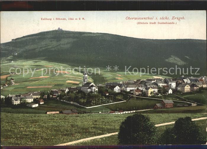 Oberwiesenthal Erzgebirge Panorama Blick zum Keilberg