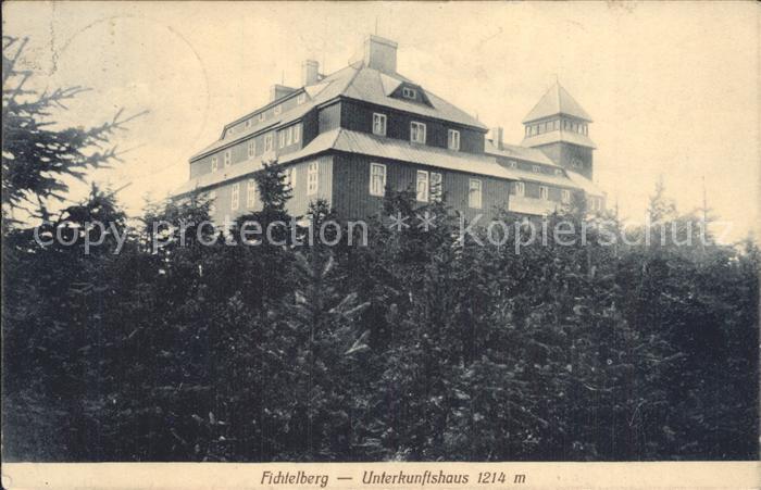 Oberwiesenthal Erzgebirge Unterkunftshaus auf dem Fichtelberg