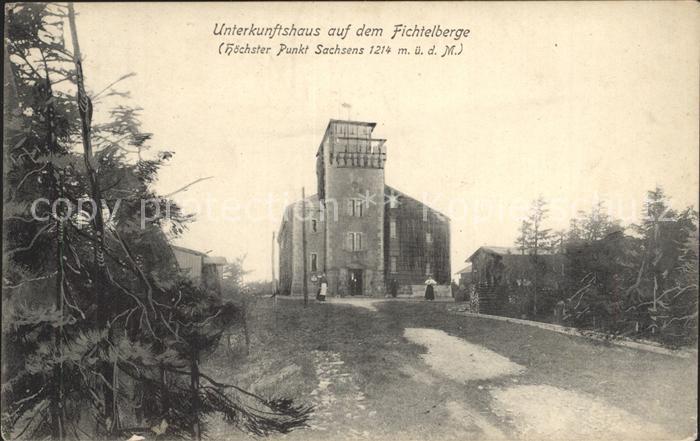 Oberwiesenthal Erzgebirge Unterkunftshaus auf dem Fichtelberg