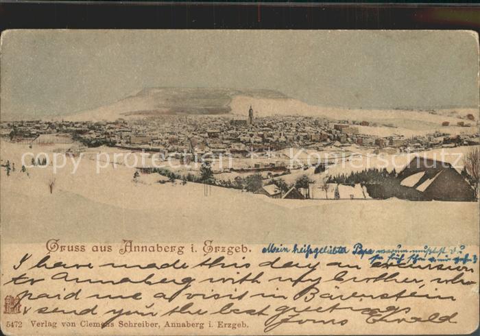 Annaberg-Buchholz Erzgebirge Stadtansicht