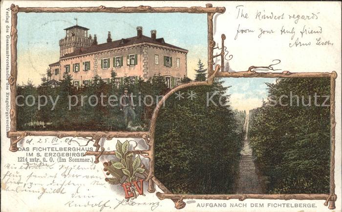 Oberwiesenthal Erzgebirge Fichtelberghaus Aufgang Fichtelberg