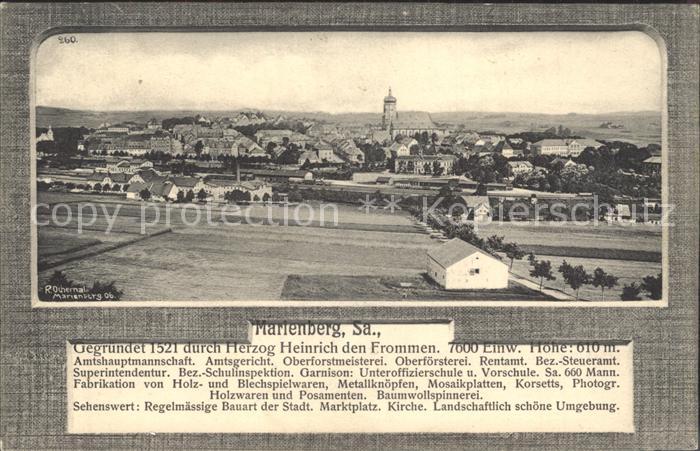 Marienberg Erzgebirge Stadtansicht