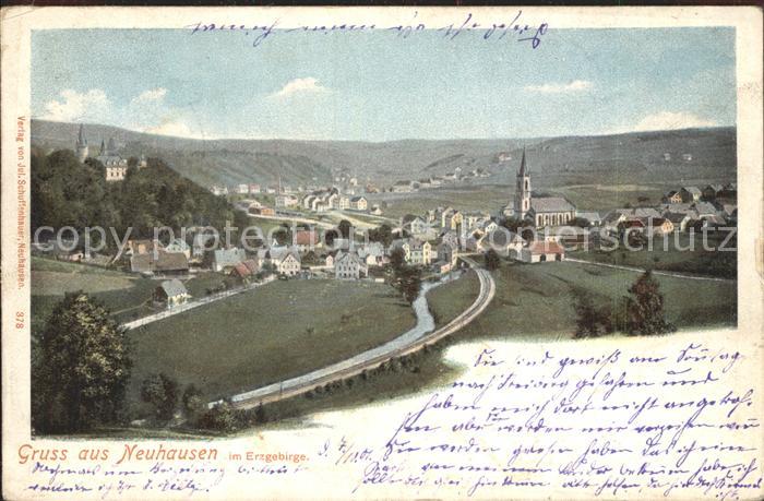 Neuhausen Erzgebirge Stadtansicht