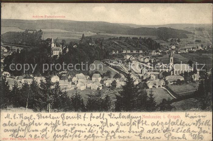 Neuhausen Erzgebirge Stadtansicht