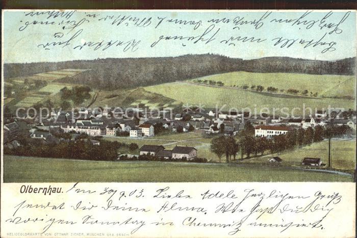 Olbernhau Erzgebirge Stadtansicht