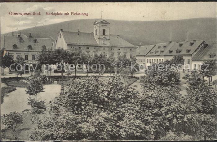 Oberwiesenthal Erzgebirge Marktplatz Fichtelberg