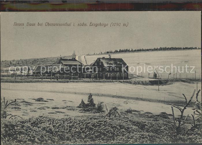 Oberwiesenthal Erzgebirge Neues Haus Winter