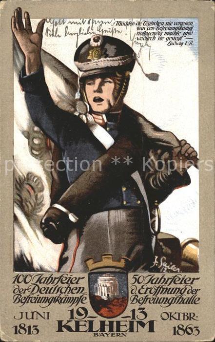 Kelheim Jubilaeums Festkarte 100 Jahr Feier