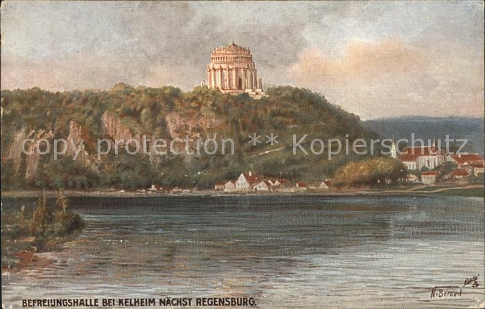 Kelheim Befreiungshalle Donaupartie