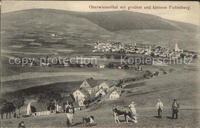 Oberwiesenthal Erzgebirge mit gr und kl Fichtelberg