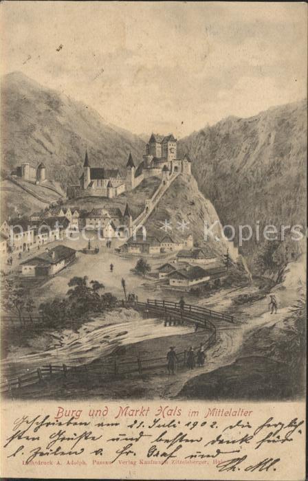 Hals Passau Burg und Markt im Mittelalter