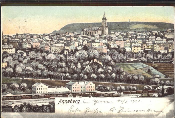 Annaberg-Buchholz Erzgebirge Stadtbild