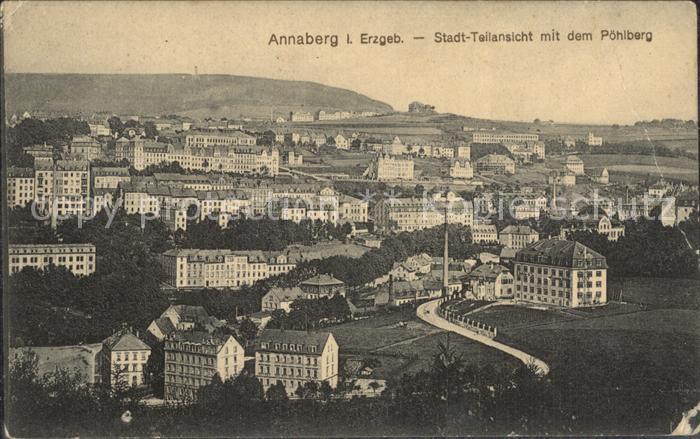 Annaberg-Buchholz Erzgebirge mit Poehlberg