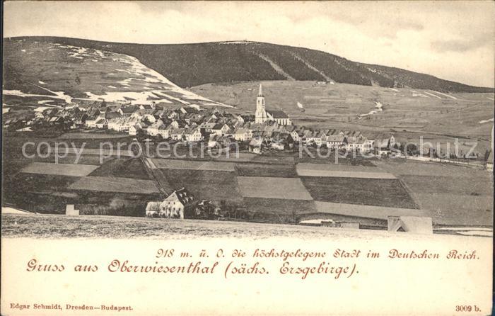 Oberwiesenthal Erzgebirge Totalansicht