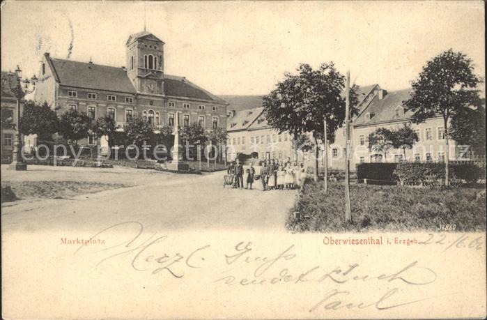 Oberwiesenthal Erzgebirge Marktplatz