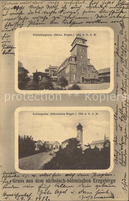 Oberwiesenthal Erzgebirge Fichtelbergturm Keilbergturm
