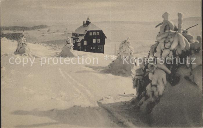 Oberwiesenthal Erzgebirge Winteridyll Chemnitzer Skihuette