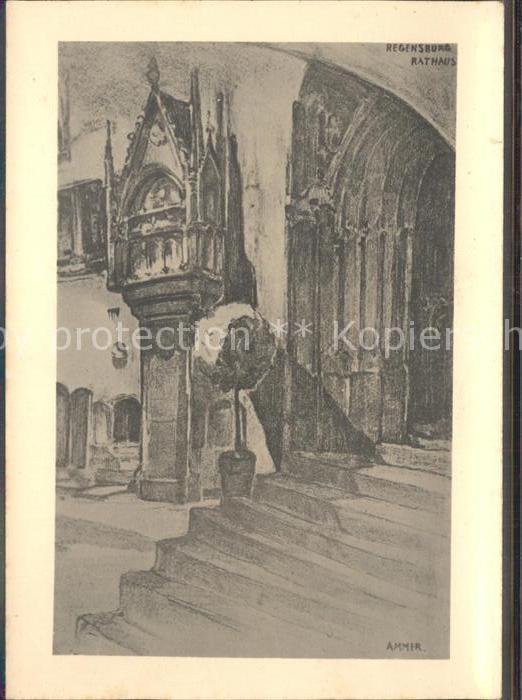 REGENSBURG Bayern Rathaus Treppe