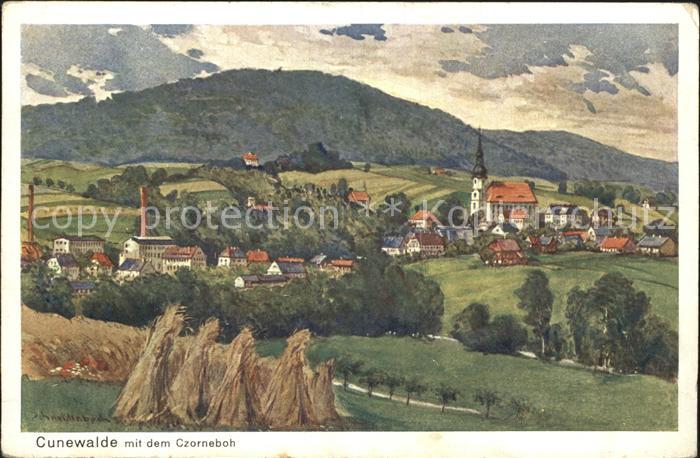 Cunewalde mit dem Czorneboh