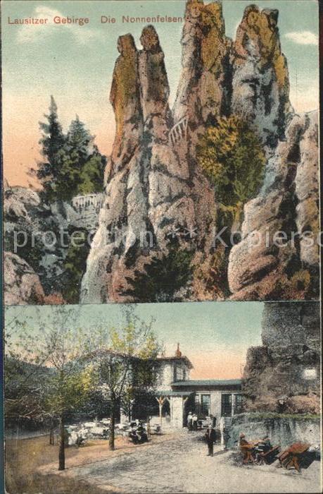 Jonsdorf Nonnenfelsen im Lausitzer Gebirge