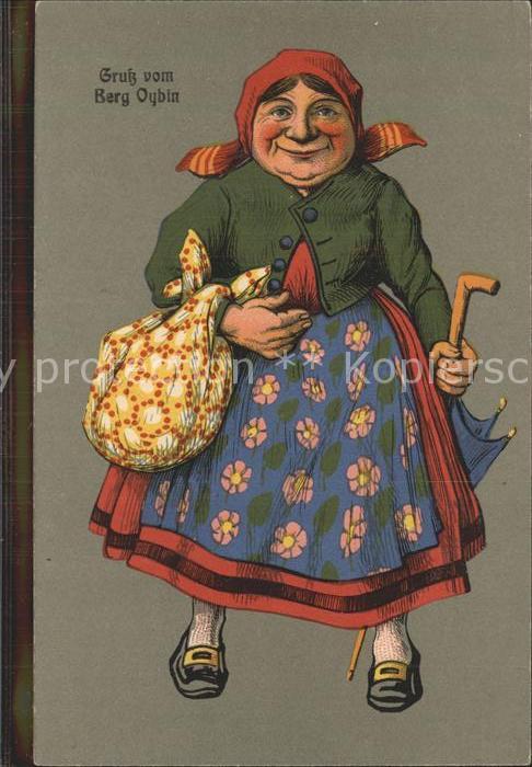 Oybin Sachsen Bauersfrau in Landestracht