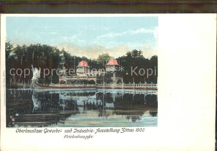 Zittau Oberlausitzer Gewerbe Ausstellung 1902 Reichsdampfer