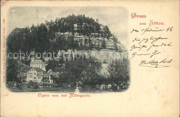 Zittau Oybin von der Mittagseite