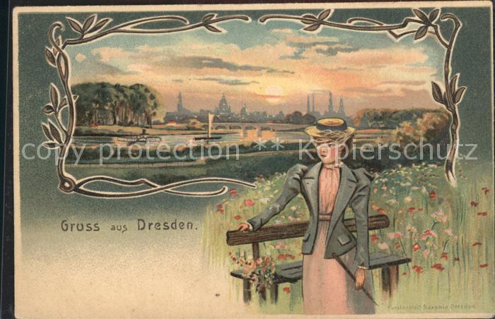 DRESDEN Elbe Skyline