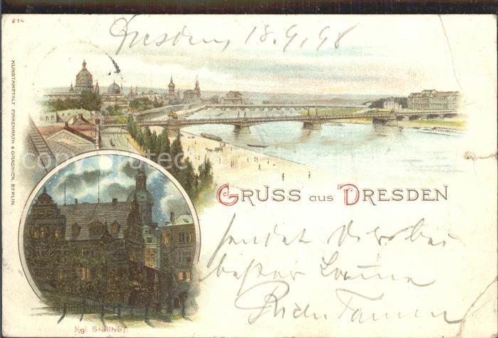 DRESDEN Elbe Elbepartie Kgl Stallhof