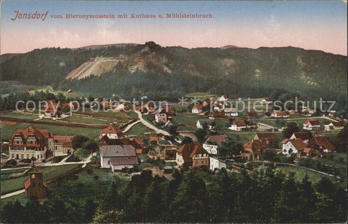 Jonsdorf mit Kurhaus und Muehlsteinbruch