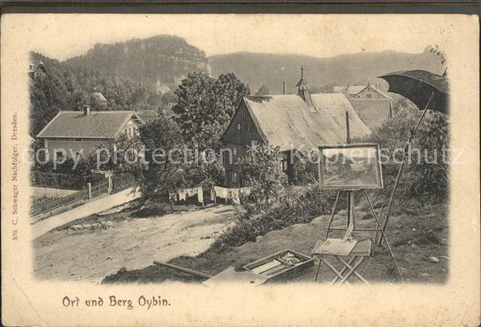 Oybin Sachsen Dorfpartie Malerstaffelei