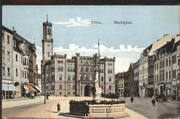 Zittau Marktplatz Brunnen