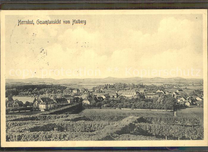 Herrnhut Panorama mit Hutberg