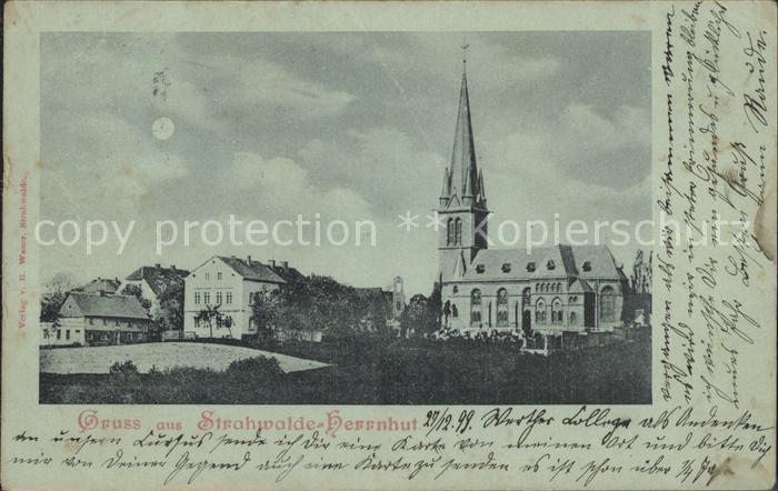 Herrnhut Teilansicht Kirche