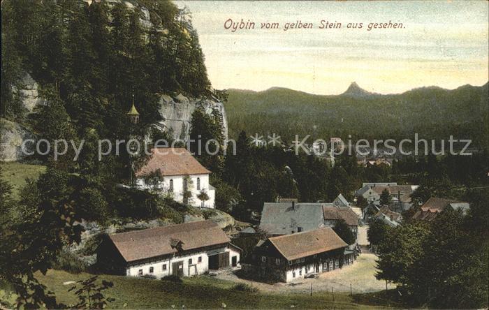 Oybin Sachsen vom gelben Stein aus gesehen