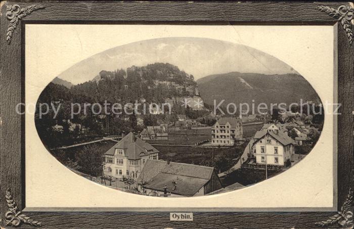Oybin Sachsen Blick zum Berg Oybin Bilderrahmen