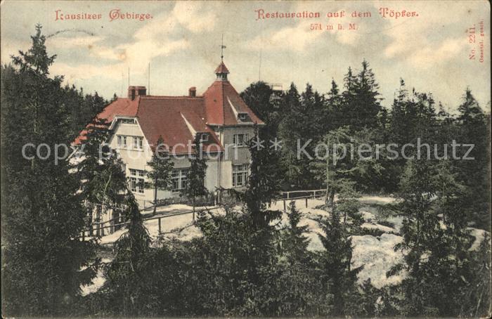 Oybin Sachsen Restauration auf dem Toepfer Trausitzer Gebirge