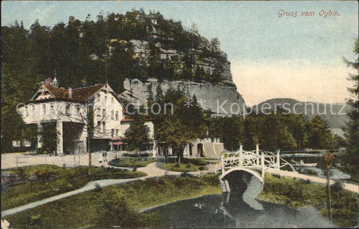 Oybin Sachsen Partie am Berg Oybin