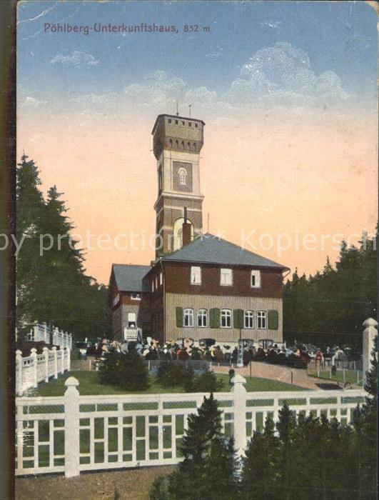 Annaberg-Buchholz Erzgebirge Poehlberg Unterkunftshaus Hotel Aussichtsturm