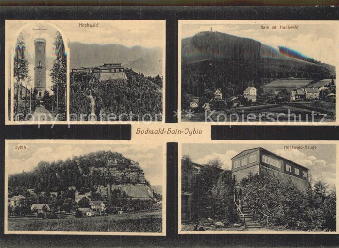 Hain Oybin Hochwald Aussichtsturm Hochwaldbaude Berg Oybin