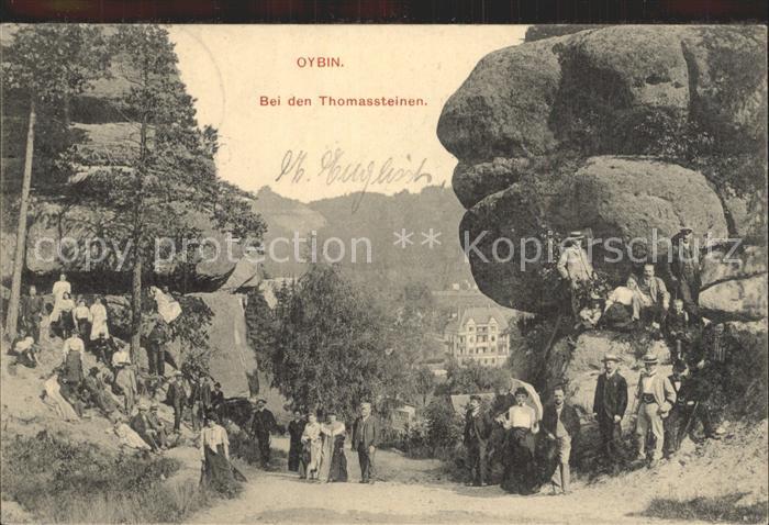 Oybin Sachsen Bei den Thomassteinen Felsen Zittauer Gebirge