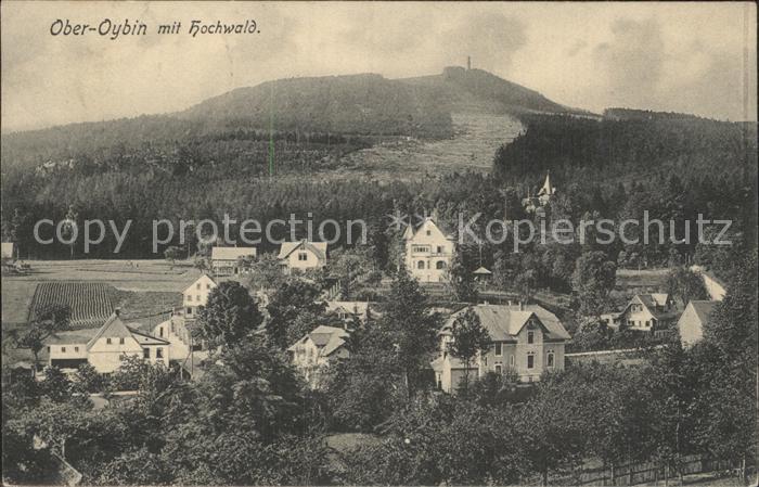 Ober Oybin Teilansicht mit Blick zum Hochwald