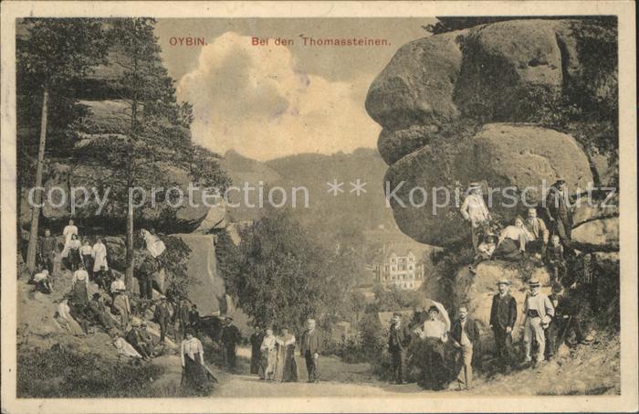 Oybin Sachsen Bei den Thomassteinen Felsen Zittauer Gebirge