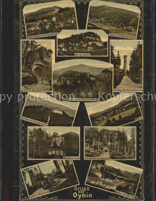 Oybin Sachsen Hochwald Aussichtsturm Restauration Moenchskanzel Berg Oybin Burgt