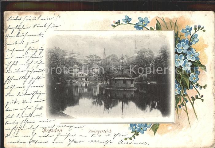 DRESDEN Elbe Zwingerteich