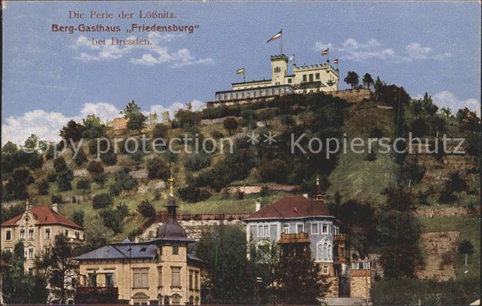 DRESDEN Elbe Berggasthaus Friedensburg