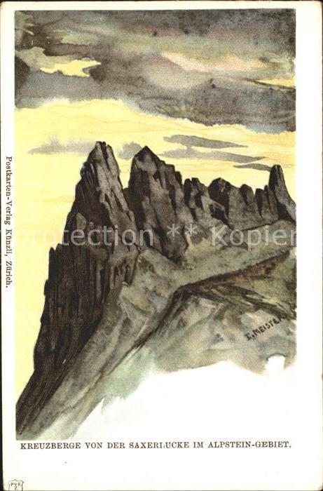 Kreuzberge von der Saxerlucke im Alpsteingebiet Gebirgspanorama