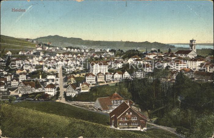 Heiden AR Ortsansicht mit Kirche